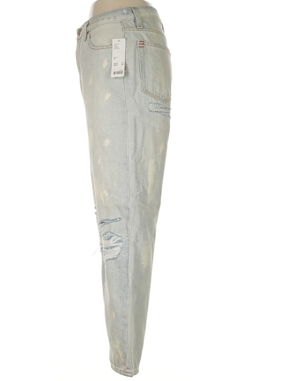 NWT BDG Size 28 Light Bleached Slim Straight Jeans - Picture 4 of 7